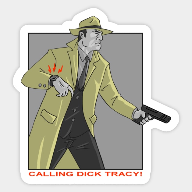 Dick Tracy Adventure Sticker by Silverado10